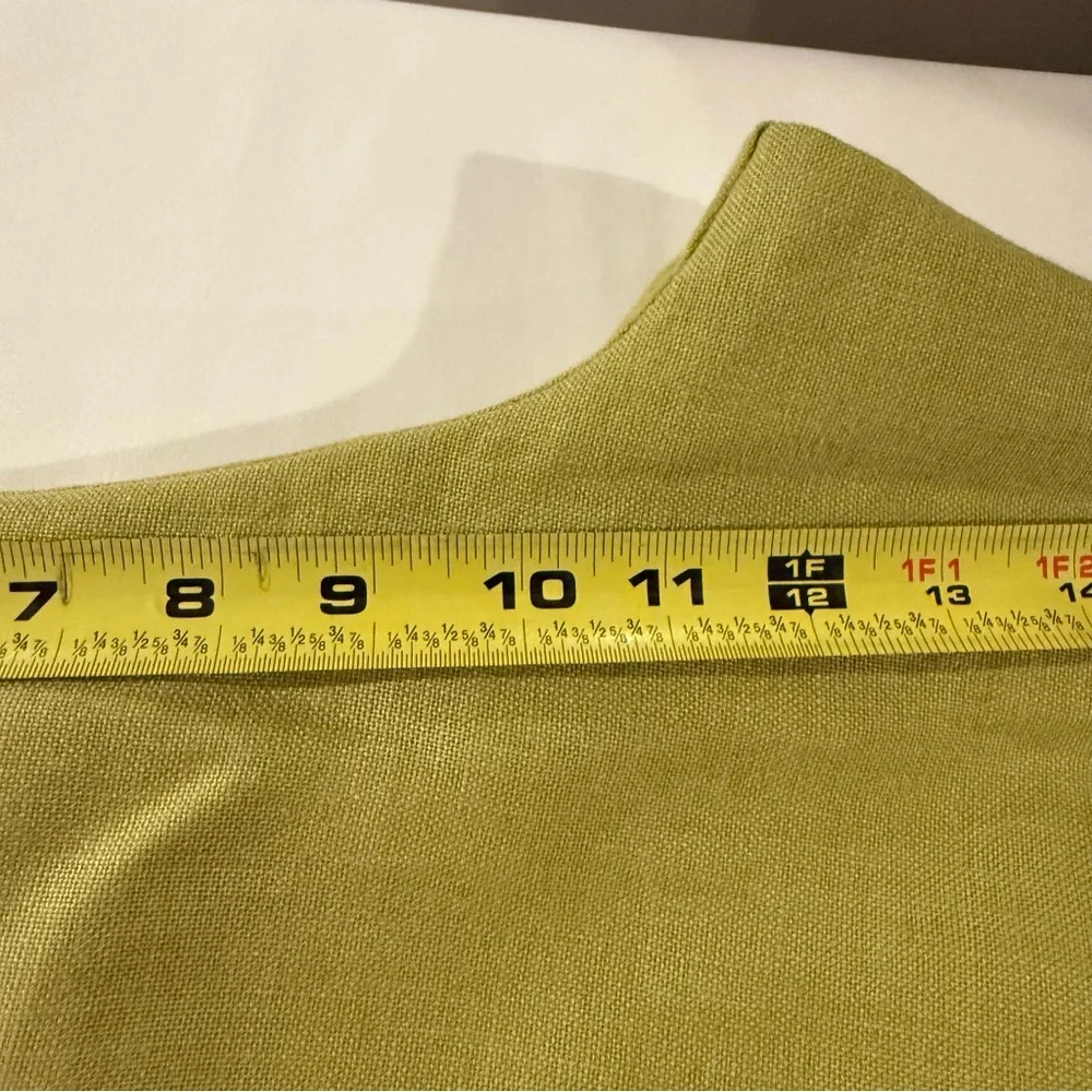 Talbots, Trish Linen Lime Green Wide Leg Linen Pants – Size 10P - Picture 9 of 13